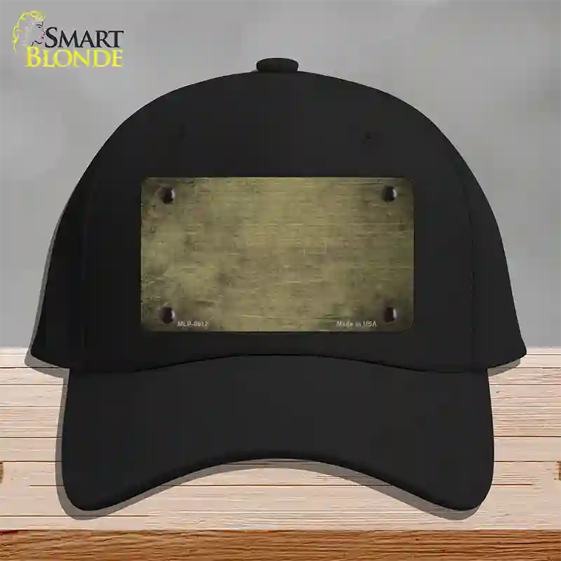 Gold Oil Rubbed Solid Novelty License Plate Hat Cotton / Black