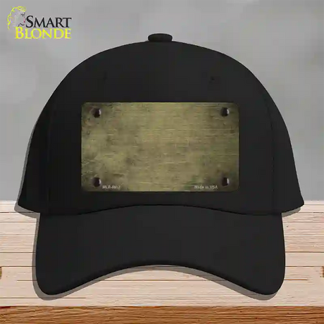 Gold Oil Rubbed Solid Novelty License Plate Hat Cotton / Black