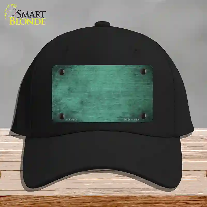 Mint Oil Rubbed Solid Novelty License Plate Hat Cotton / Black