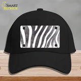 Black White Zebra Oil Rubbed Novelty License Plate Hat Cotton / Black