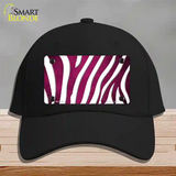 Pink White Zebra Oil Rubbed Novelty License Plate Hat Cotton / Black