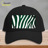 Green White Zebra Oil Rubbed Novelty License Plate Hat Cotton / Black