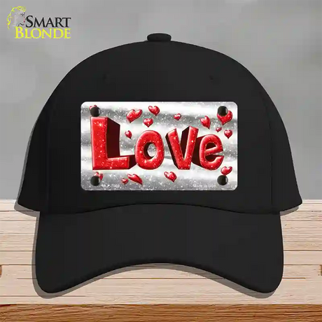 Love Novelty License Plate Hat Cotton / Black