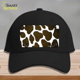 Brown White Giraffe Oil Rubbed Novelty License Plate Hat Cotton / Black