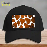 Orange White Giraffe Oil Rubbed Novelty License Plate Hat Cotton / Black