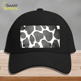 Gray White Giraffe Oil Rubbed Novelty License Plate Hat Cotton / Black