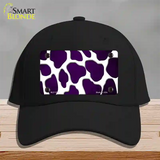 Purple White Giraffe Oil Rubbed Novelty License Plate Hat Cotton / Black