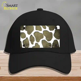 Gold White Giraffe Oil Rubbed Novelty License Plate Hat Cotton / Black