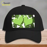 Lime Green White Hearts Giraffe Oil Rubbed Novelty License Plate Hat Cotton / Black