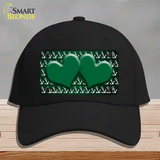 Green White Anchor Hearts Oil Rubbed Novelty License Plate Hat Cotton / Black