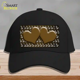 Brown White Anchor Hearts Oil Rubbed Novelty License Plate Hat Cotton / Black