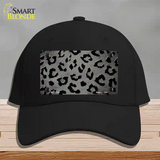 Gray Black Cheetah Oil Rubbed Novelty License Plate Hat Cotton / Black