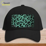 Mint Black Cheetah Oil Rubbed Novelty License Plate Hat Cotton / Black