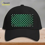 Green White Small Dots Oil Rubbed Novelty License Plate Hat Cotton / Black