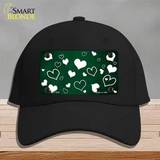 Green White Love Oil Rubbed Novelty License Plate Hat Cotton / Black