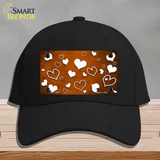 Orange White Love Oil Rubbed Novelty License Plate Hat Cotton / Black