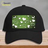 Lime Green White Love Oil Rubbed Novelty License Plate Hat Cotton / Black