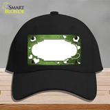 Lime Green White Love Scallop Oil Rubbed Novelty License Plate Hat Cotton / Black