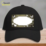 Gold White Love Scallop Oil Rubbed Novelty License Plate Hat Cotton / Black