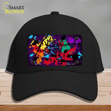 Purple Splatter Oil Rubbed Novelty License Plate Hat Cotton / Black