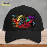 Brown Splatter Oil Rubbed Novelty License Plate Hat Cotton / Black