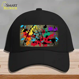 Gold Splatter Oil Rubbed Novelty License Plate Hat Cotton / Black