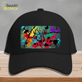 Mint Splatter Oil Rubbed Novelty License Plate Hat Cotton / Black