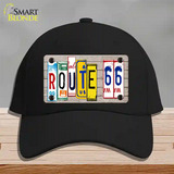 Route 66 License Plate Art Wood Novelty License Plate Hat Cotton / Black