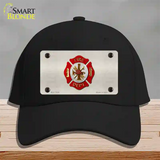 Fire Department Novelty License Plate Hat Cotton / Black