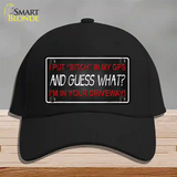 Bitch In My GPS Novelty License Plate Hat Cotton / Black