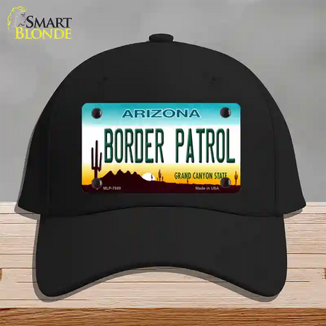 Border Patrol Arizona State Novelty License Plate Hat Cotton / Black