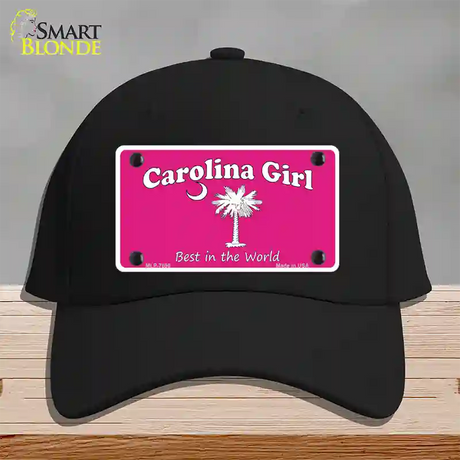 Carolina Girl Pink Novelty License Plate Hat Cotton / Black