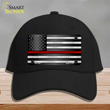 American Flag Thin Red Line Novelty License Plate Hat Cotton / Black