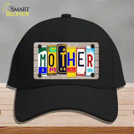 Mother Wood License Plate Art Novelty License Plate Hat Cotton / Black