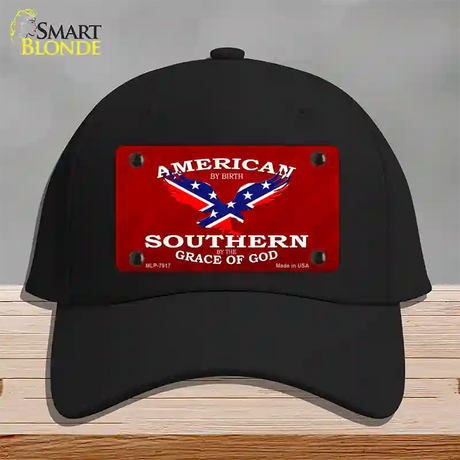 American By Birth Novelty License Plate Hat Cotton / Black