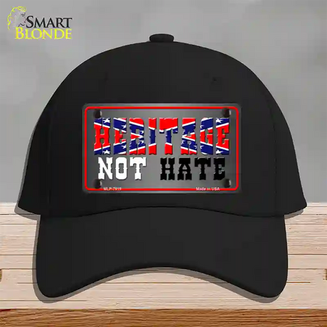 Heritage Not Hate Novelty License Plate Hat Cotton / Black