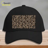 Leopard Print Novelty License Plate Hat Cotton / Black