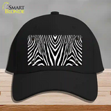 Zebra Print Novelty License Plate Hat Cotton / Black