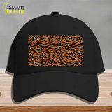 Tiger Print Novelty License Plate Hat Cotton / Black