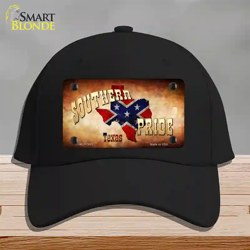 Southern Pride Texas Novelty License Plate Hat Cotton / Black