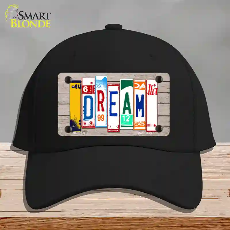 Dream Wood License Plate Art Novelty License Plate Hat Cotton / Black