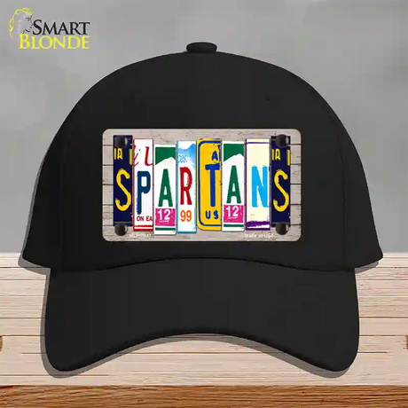 Spartans Wood License Plate Art Novelty License Plate Hat Cotton / Black