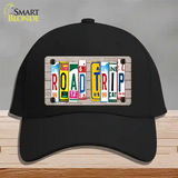 Road Trip Wood License Plate Art Novelty License Plate Hat Cotton / Black