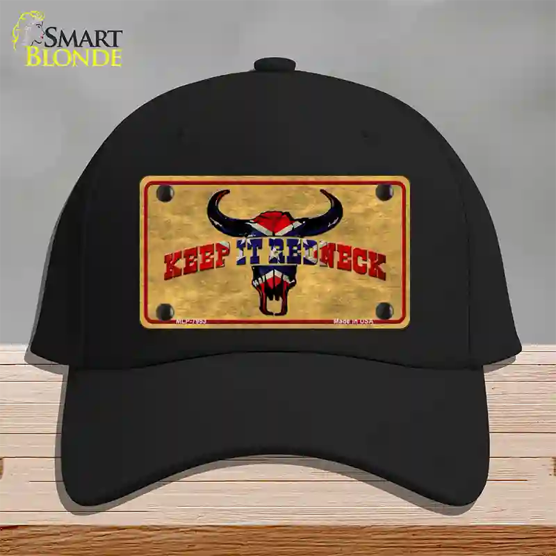 Keep It Redneck Novelty License Plate Hat Cotton / Black