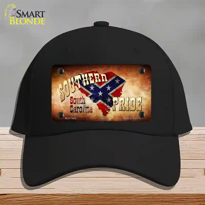 Southern Pride South Carolina Novelty License Plate Hat Cotton / Black