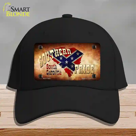 Southern Pride South Carolina Novelty License Plate Hat Cotton / Black