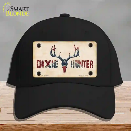 Dixie Hunter Novelty License Plate Hat Cotton / Black