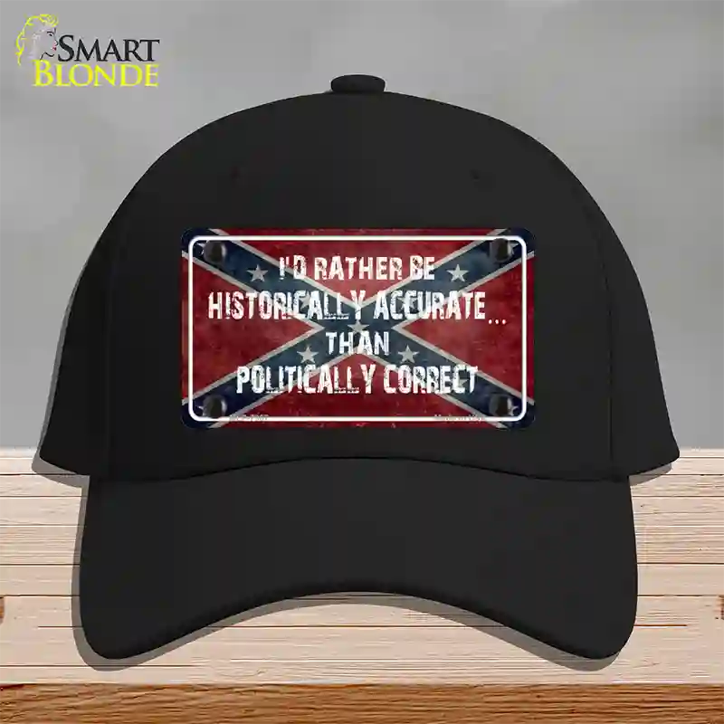 Historically Accurate Novelty License Plate Hat Cotton / Black