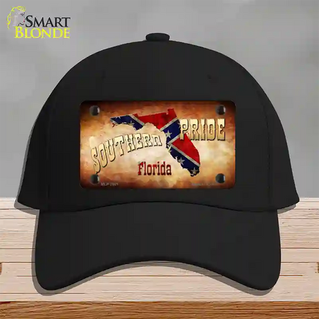 Southern Pride Florida Novelty License Plate Hat Cotton / Black