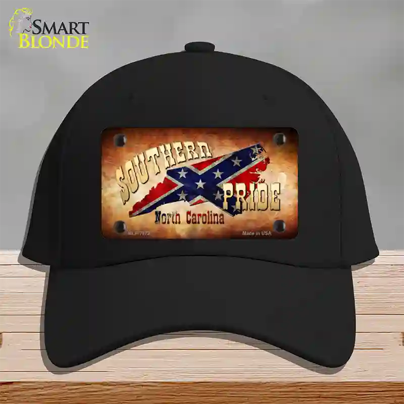 Southern Pride North Carolina Novelty License Plate Hat Cotton / Black